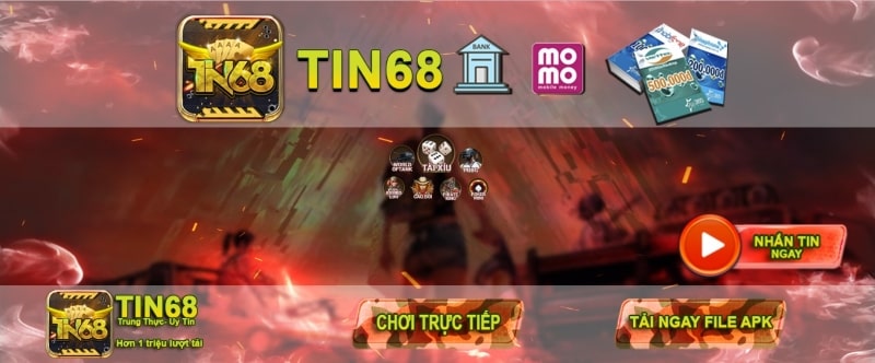 Hướng dẫn nạp tiền tin68 me